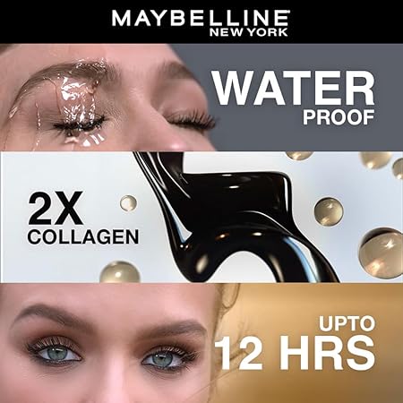 Maybelline New York Mascara, Volumizing & Lengthening, Waterproof, Black, Volume Express Colossal